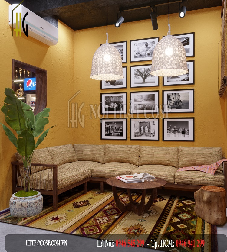 Dự án thiết kế nội thất cửa hàng Coffee House Hội An
